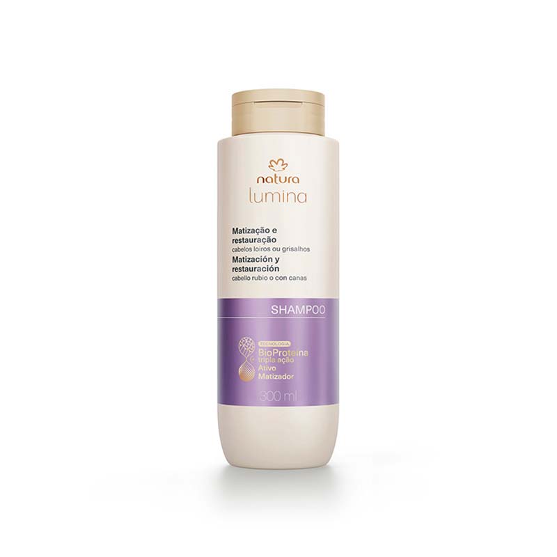 Shampoo Matizador y Restaurador Lumina Natura
